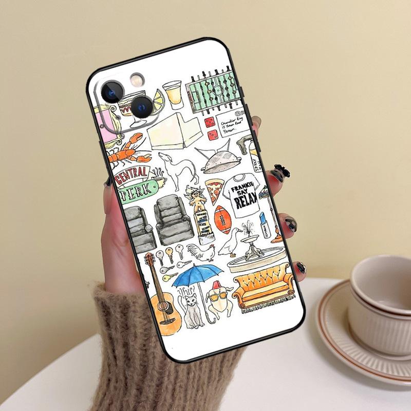 FRIENDS TV SHOW ICONIC Phone Case For iPhone 17 16 15 14 13 11 12 Pro Max mini 15 16 Plus 16e 17 Air Cover Funda