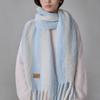 COQUET Teddy Stripe Emblem Muffler Sky Blue