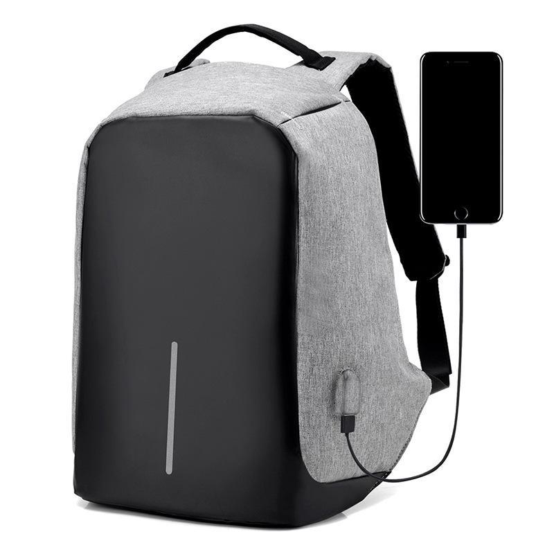 New Multi-functional Men's Anti-theft Backpack Female USB Charging Backpack Student Waterproof Leisure Backpack
