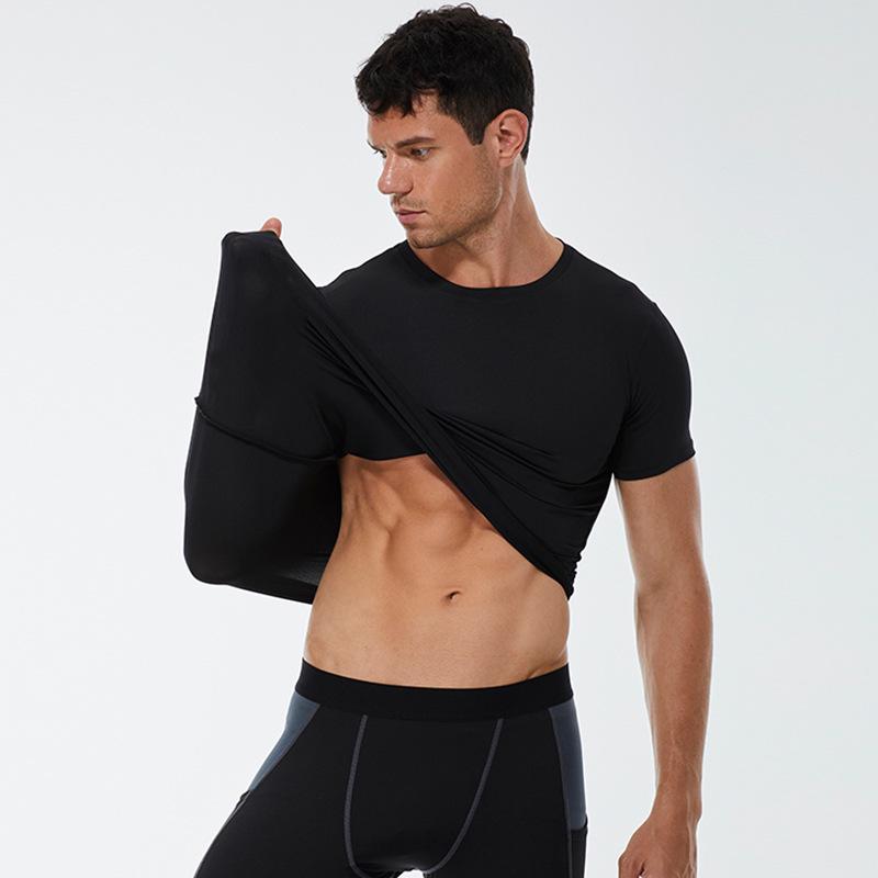 Men's PRO Quick-Dry Running Tights T-Shirt 4001 - High Elastic Stretch Fitness Sport Shirt