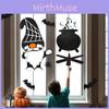 New Halloween Window And Door Decorations With Adorable Rudolph And Witch Hat Designs