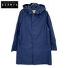 TRADITIONAL WEATHERWEAR Navy Selvedge Hooded Soutien Collar Coat Coat 40 NavyUsed