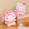 Очаровательные лицензированные Sanrio плюшевые куклы Куроми и Мелоди, мягкие, милые, набивные животные для детей