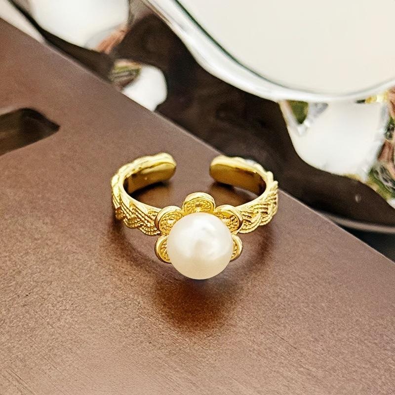 Средневековая Роскошь Высококлассное Ажурное Кольцо Открытое Кольцо Бабочка Женственность Нишевый Дизайн Ретро Кольцо