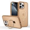 Ударопрочный Магнитный Держатель-Подставка Матовый Чехол Для Для Iphone 16 15 14 Plus 13 12 11 Pro Max Чехол с Держателем Подставка Крышка для Magsafe