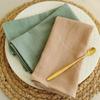 40x40cm Luxury Cotton Table Cloth Napkins Solid Reusable Hotel Serving Cloth Napkin For Kitchen Dining Easter Wedding Decors