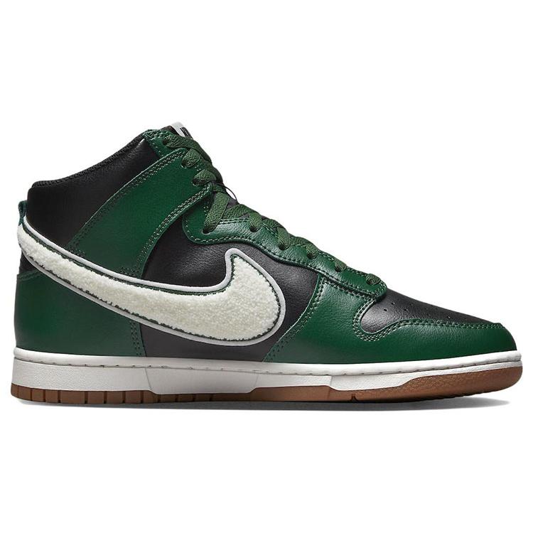 Nike Dunk High Черно-зеленый с твиловым Swoosh DR8805-001