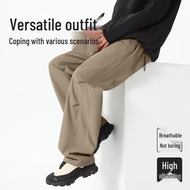 VANCL Men's Loose Straight-Leg Casual Cargo Pants