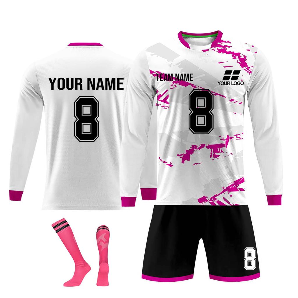 Personalised Shirts Kit Mens Girls With Name Number Custom Football Jerseys For Boys Training Suit