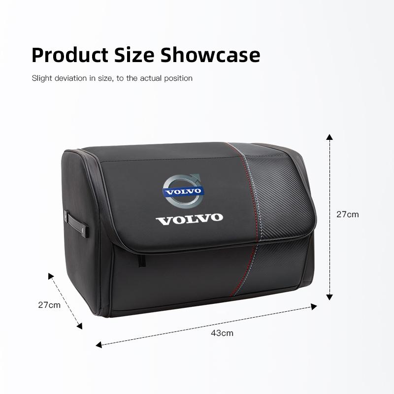 Large Capacity Car Storage Box Auto Trunk Organizer Tools For Volvo XC90 V90 V60 XC60 V40 S80 S60 S90 C40 XC40 V70 XC70 C30 C70
