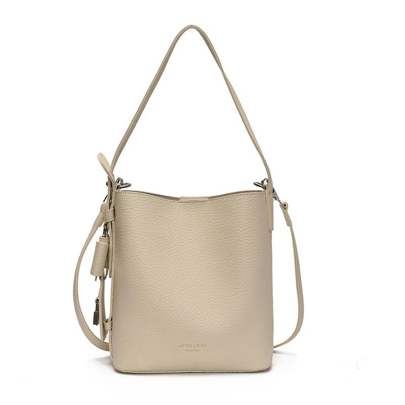 Retro Bucket Bag Large Capacity Bag Women's Casual Fashion New Niche Shoulder Bag High Sense