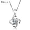 Линдон Стерлингового Серебра 925 Классическое Женское Ожерелье Кулон Циркон Модный Подарок