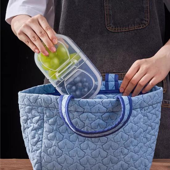 500/600 мл коробка для хранения продуктов с прозрачными отделениями, крышка, открывающаяся на 90 градусов, два штабелируемых органайзера для холодильника