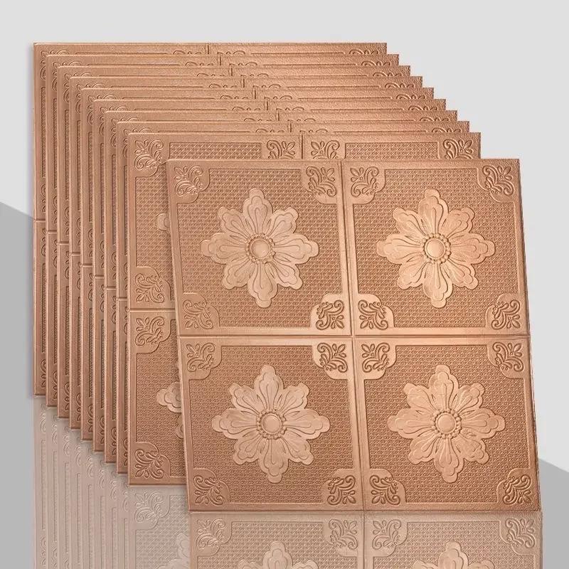 Европейский стиль Простые 3D Наклейки на стену Потолок ТВ Фон Декор Обои Аксессуары для ремонта дома Водонепроницаемый Декор