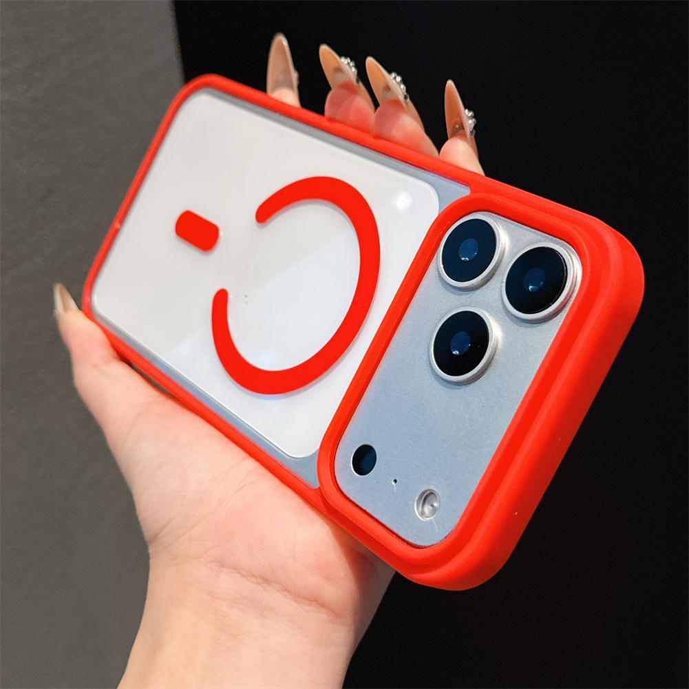 Роскошный магнитный чехол конфетного цвета для Magsafe для iPhone 17 Pro Max, прозрачный матовый край, гибридный силиконовый мягкий жесткий чехол-накладка