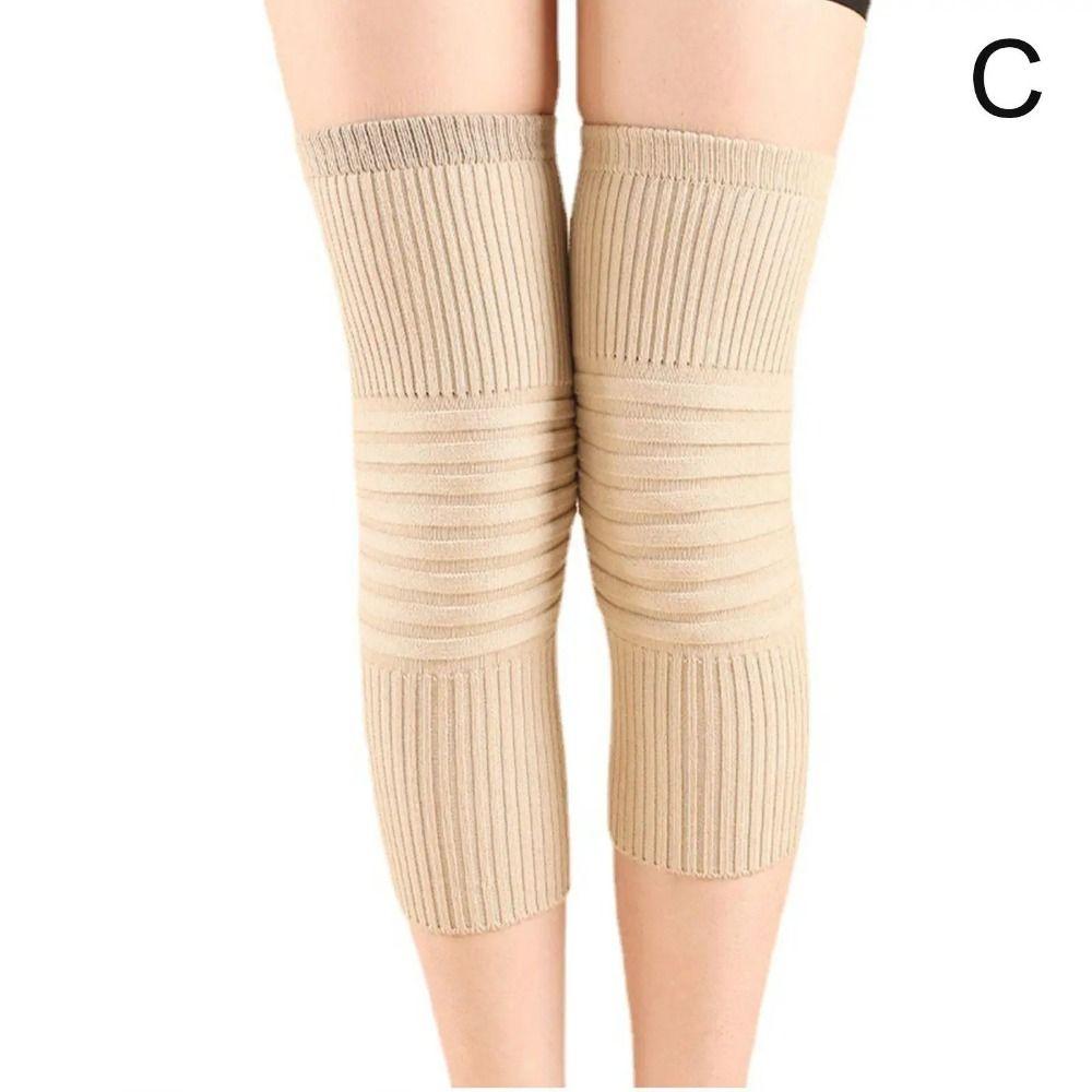 Шерстяные наколенники размера M-XL, верблюжьи толстые кашемировые наколенники, сохраняющие тепло, зимние наколенники
