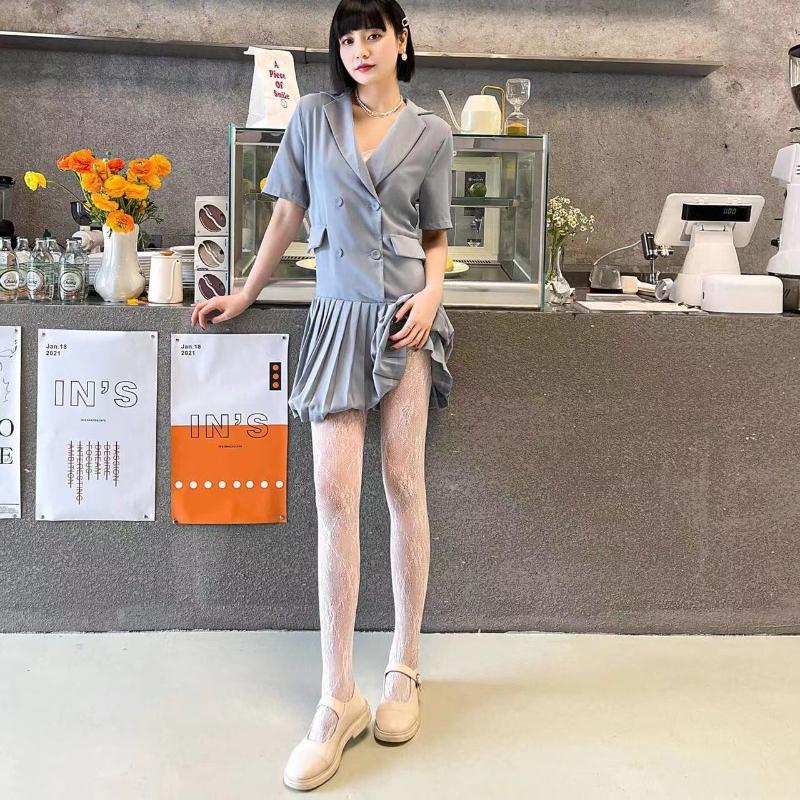 Новый дизайн готические девушки большие бабочки ажурные чулки ретро полые сетчатые розы нейлоновые колготки сетчатые чулки женские