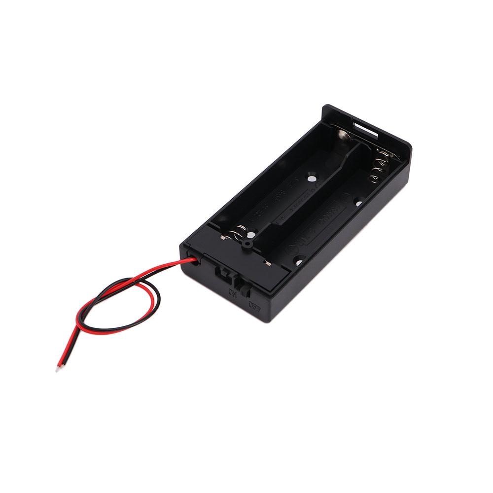 Cases ON/OFF Switch Batteries Container 2 Slots Battery Holder Battery Box Battery Storage Boxes