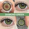 Eyeshare 1 Pair Color Contact Lenses Blue Soft Lenses Natural Brown Pupils Green Lenses Green Fashion Contact Lenses Each Year