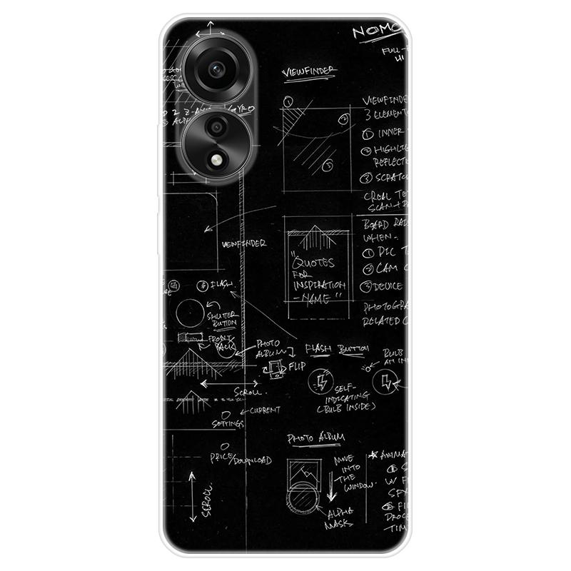 Для OPPO A58 A 58 4G чехол Мягкая силиконовая задняя крышка Мультяшный чехол для телефона Разнообразие