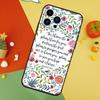 Библейский стих Иисус Христос Христианский чехол для телефона Для iPhone 17 Pro Max 16 15 13 12 11 14 Pro Max Plus 12 13 Mini 16e 17 Air Чехол