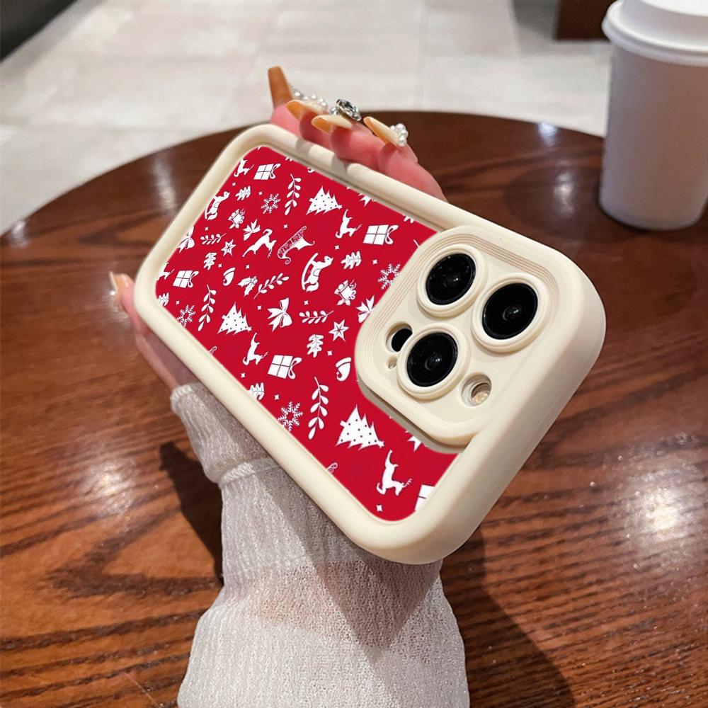 N111 Merry Christmas art Happy New Year Мягкие чехлы для телефонов Angel Eyes для iPhone 16 15 14 13 11 Pro Max 8 7 6s Plus 12 mini XR XS Max Противоударный чехол