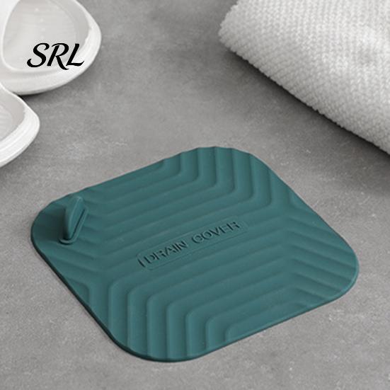 Portable Handle Drain Cover Shower Tub Stopper, Waterproof Silicone Floor with Odor Blocking Handle, Universal Size Debris Catcher for Kitchen,