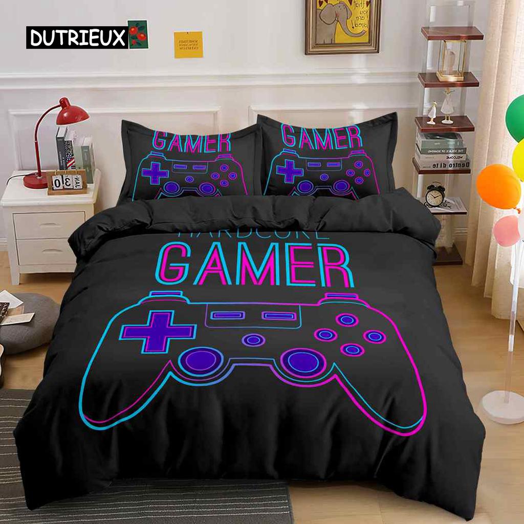 Gamepad Comforter Cover R Bedding Set Teens Video  Duvet  for Youth Kids Boys Modern  Controller Bedspread