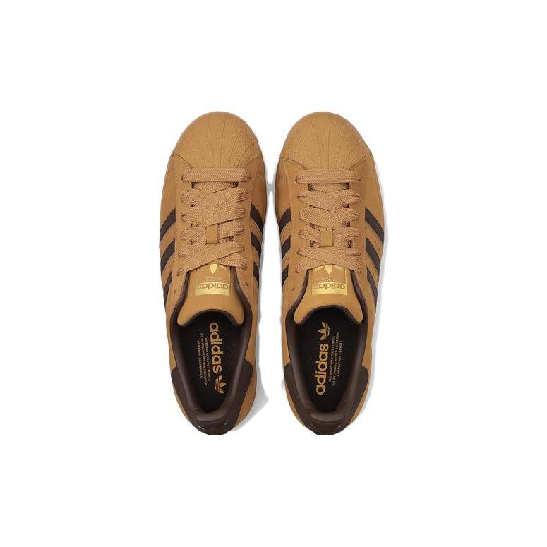 adidas Оригинальные Superstar Удобные Низкие Кроссовки Унисекс Кроссовки Коричневые ID0993