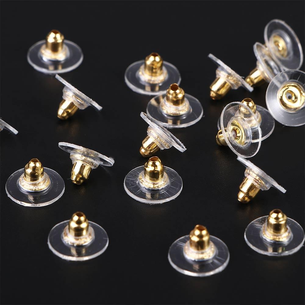 Findings Accessories Rubber Fashion Earring Back Stoppers Earring Pads Ear Stud Backs Stopper Plugs