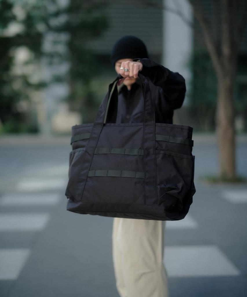 Snow Peak Recycled Cordura Tote Bag Tote BLACK One BB-26SU002 Bag, Handbag, Bag, Men's, Women's,