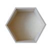 Hexagonal Wooden Shelf 27 X 23.5 X 10 Cm
