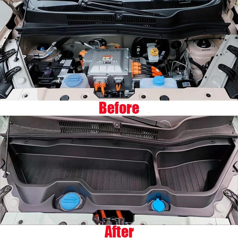 Front Trunk Storage Box Replace Engine Hood Protector Styling for Leapmotor T03 2024 2025 2026 Stowing Tidying Car Accessories