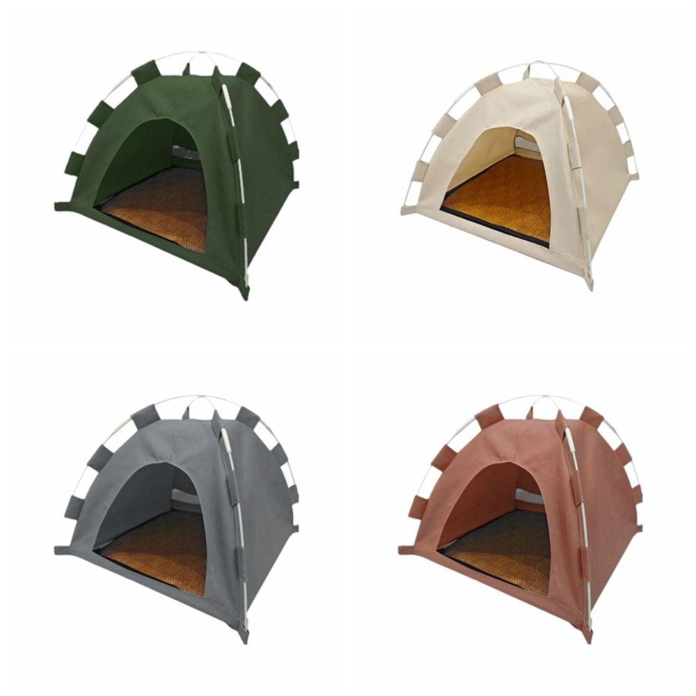 Foldable Dog House Detachable Cooling Dog Cave Cat Bed Portable Pet Tent  Camping Use