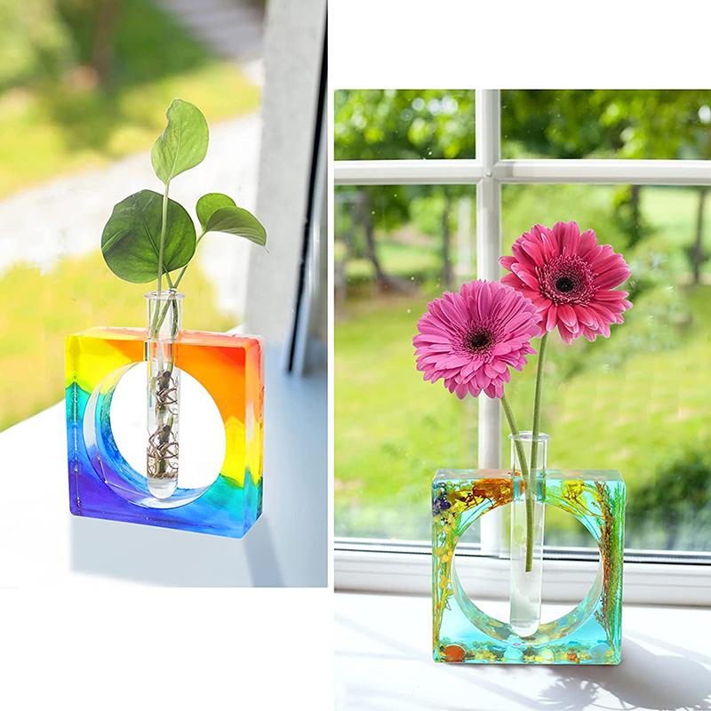WCIC новая кристальная форма для рукоделия из эпоксидной смолы, украшение дома, силиконовая форма, ручной инструмент, современная ваза, гидропоника, ветка цветов