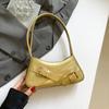 Niche handbag bag 2025 new fashion retro Spice Girl armpit bag locomotive bag single shoulder women's versatile baguette bag