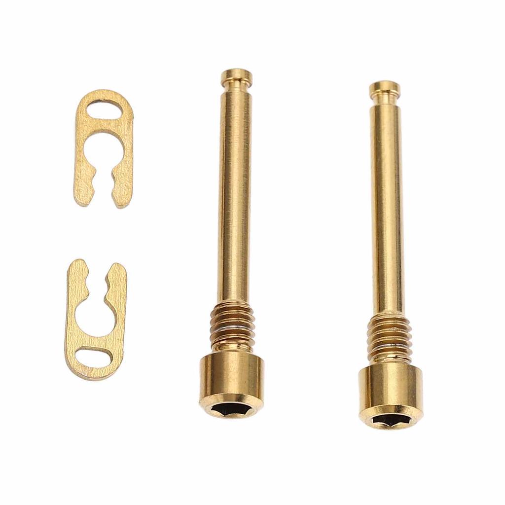 2 шт. болты для тормозных колодок дискового тормоза велосипеда, резьбовые штифты, болты для суппорта тормоза велосипеда из сплава титана со стопорными кольцами