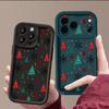 Merry Christmas Print Case For iPhone 17 Air 16 15 14 13 12 Pro Max 16 17 Pro 16e 11 Shockproof Solid Color Silicone Phone Cover Cases