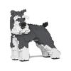 Block Toy That Allows You To Create Realistic Animal Dignified Standard Schnauzer X X Height Durable Blocks Fixed with for 3D Unbreakable Interior