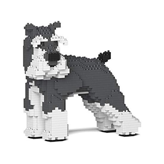 Block Toy That Allows You To Create Realistic Animal Dignified Standard Schnauzer X X Height Durable Blocks Fixed with for 3D Unbreakable Interior