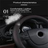 Car Black 38cm PU Leather Steering Wheel Cover Skidproof Comfortable Car-styling