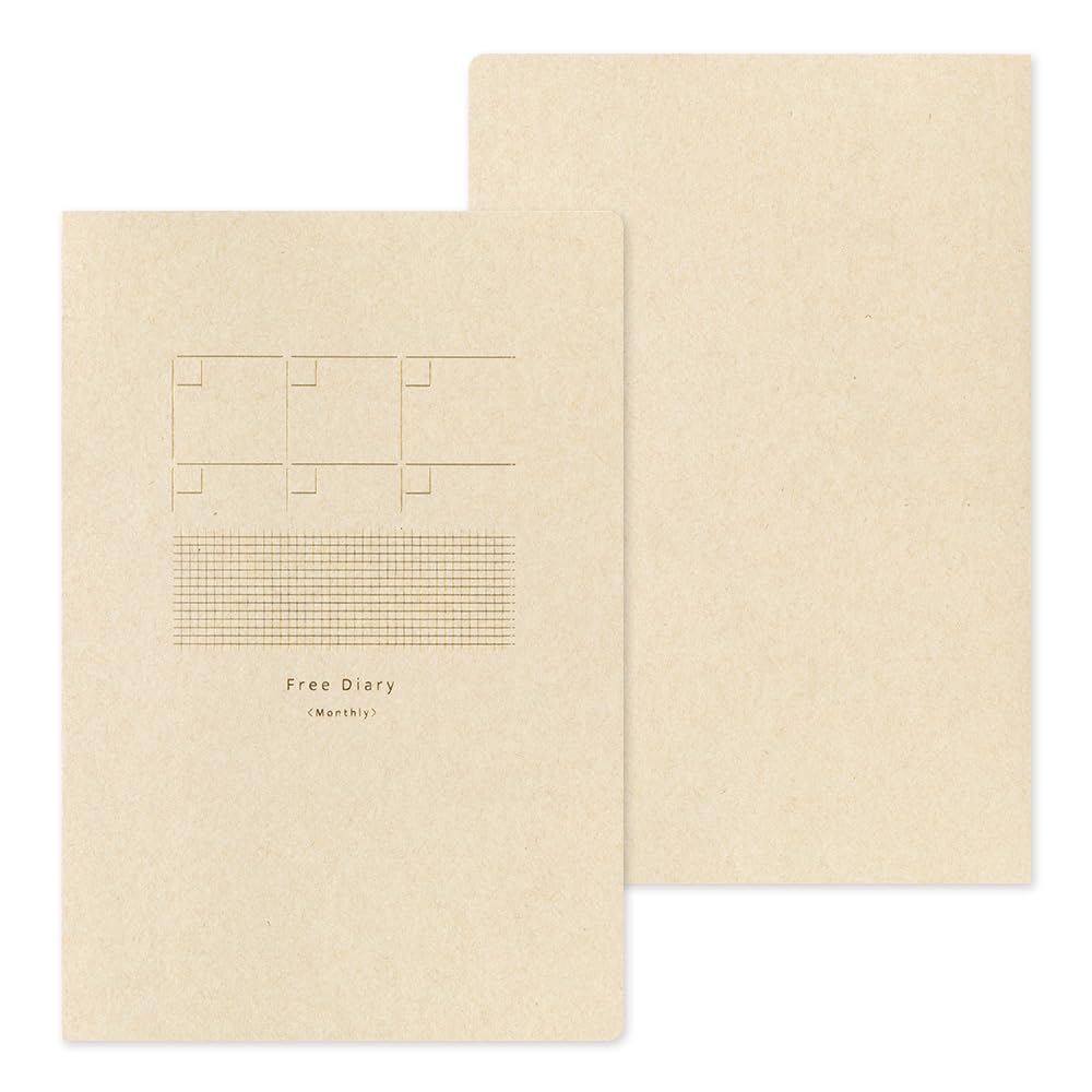 MIDORI Yuru-Log Casual Notebook, B6 - Pattern