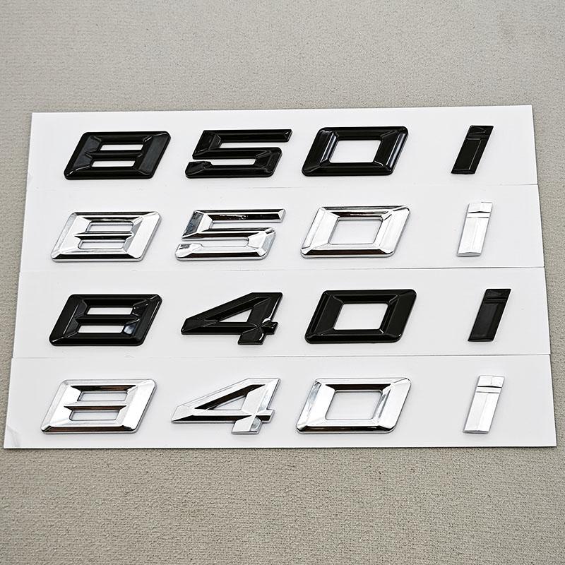 NEW 3D ABS Car Letters Logo 840i 850i Sticekr Rear Trunk Badge Emblem Decals For BMW 8 Series 840i 850i G14 G15 G16 Tail Marking