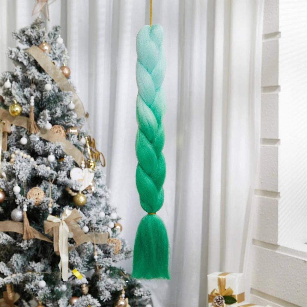 ALAN EATON Синтетические наращивания волос радужного цвета Jumbo Braid 24 дюйма, высокотемпературные волокна для наращивания волос, вязаные крючком своими руками