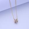 The Gold Light Luxury Niche High-end Design Sense Intersects, and the Ring Necklace Is Exquisite, Simple and Versatile