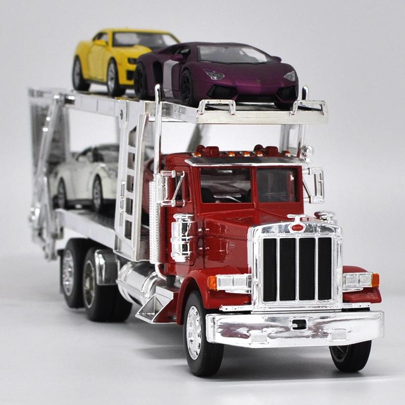 ВЕЛЛИ 1:32 Kenworth Прицеп из сплава Модель автомобиля Литье под давлением Металл Американский Грузовик-транспортер Транспортные средства Модель автомобиля Симуляция Детская игрушка Подарок