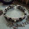 Bike Chain Stainless Steel Bracelet Punk Rock Biker Style for Men Streetwear