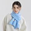 New Winter Versatile Solid Color Knitted Scarf Women's Autumn and Winter Wool Men's and Women's Couples Scarf with Shawl
