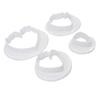 4pcs Flower Petals Pattern Slicing Molds Cookie Moulds Set Wear-resistant Cake Slicers Decorating Accessories Household Use