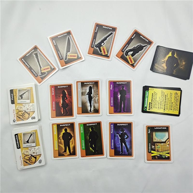 Карточная игра Cluedo Детективная тематика Игральные карты Для визуального и когнитивного развития Для домашнего развлечения